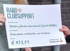 Kindervakantiewerk ontvang RaboClubSupport